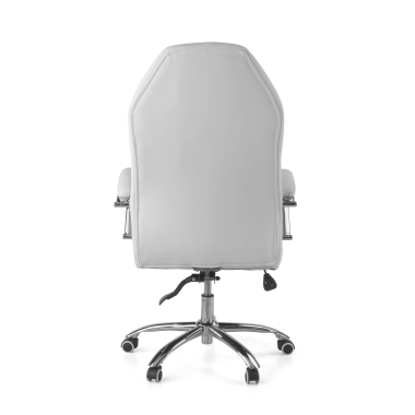 chefsessel weiss pioneer kunstleder gepolsterte armlehnen 9