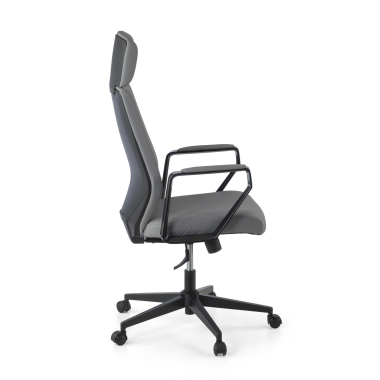 chefsessel grau saranto kunstleder feste armlehnen 6