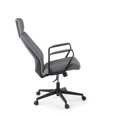 chefsessel grau saranto kunstleder feste armlehnen 4