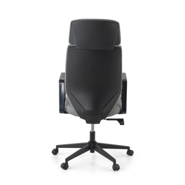 chefsessel grau saranto kunstleder feste armlehnen 5