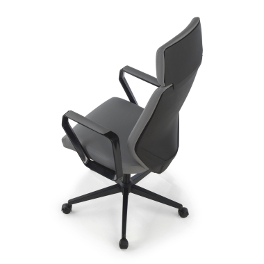 chefsessel grau saranto kunstleder feste armlehnen 10