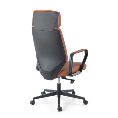chefsessel braun saranto kunstleder feste armlehnen 6