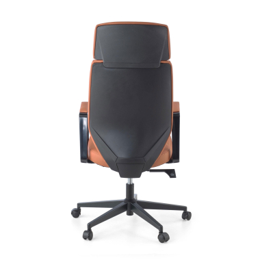 chefsessel braun saranto kunstleder feste armlehnen 7
