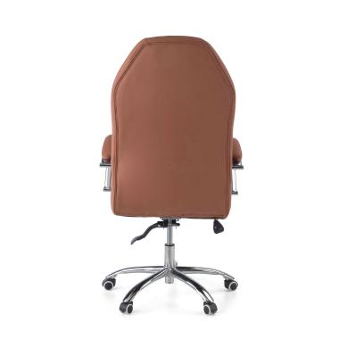 chefsessel braun pioneer kunstleder gepolsterte armlehnen 7