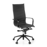 Design Bürostuhl Brenton mit hoher Rückenlehne, schwarze Struktur, Kunstleder