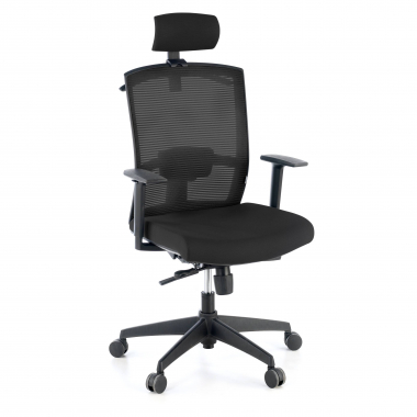 ergonomischer burostuhl schwarz schwarze struktur kopfstutze netzstoff 1d verstellbare armlehnen lordosenstutze kopfstutze 1