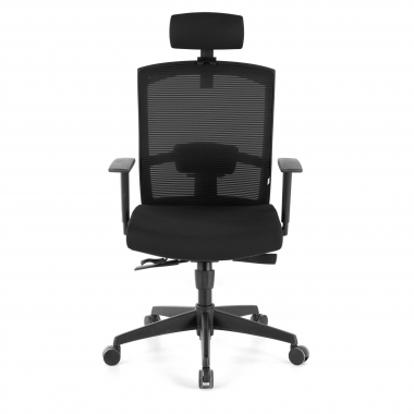 ergonomischer burostuhl schwarz schwarze struktur kopfstutze netzstoff 1d verstellbare armlehnen lordosenstutze kopfstutze 4