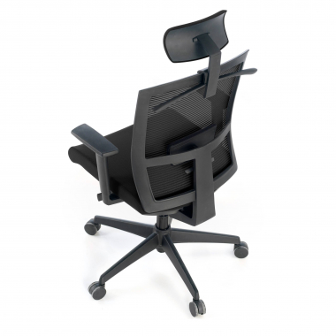ergonomischer burostuhl schwarz schwarze struktur kopfstutze netzstoff 1d verstellbare armlehnen lordosenstutze kopfstutze 5