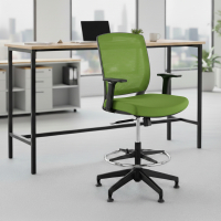 Ergonomischer Bürohocker Dama, mit Armlehnen