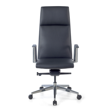 chefsessel schwarz hoher rucken naturleder feste armlehnen 3