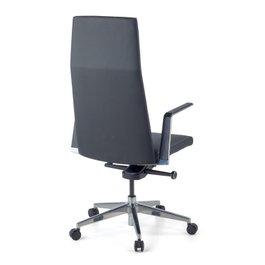 chefsessel schwarz hoher rucken naturleder feste armlehnen 9