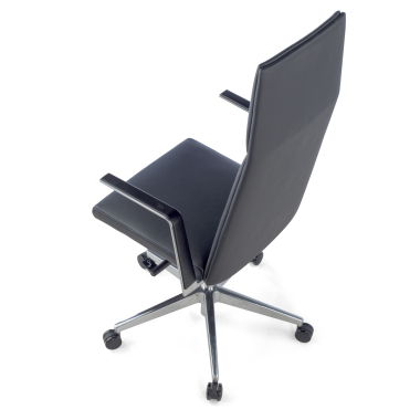 chefsessel schwarz hoher rucken naturleder feste armlehnen 8
