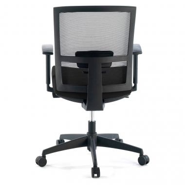 ergonomischer burostuhl schwarz schwarzes gestell netzstoff 1d verstellbare armlehnen lordosenstutze 7