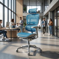 Ergonomischer Luxus Bürostuhl Ergohuman Edition 1, weißer Rahmen