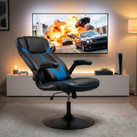 Relaxsessel Gaming Arcadia mit klappbaren Armlehnen und 360º drehbarer Basis