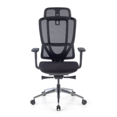 ergonomischer burostuhl schwarz aeroflow schwarze struktur netzstoff 3d verstellbare armlehnen doppelte lordosenstutze kopfstutze 3