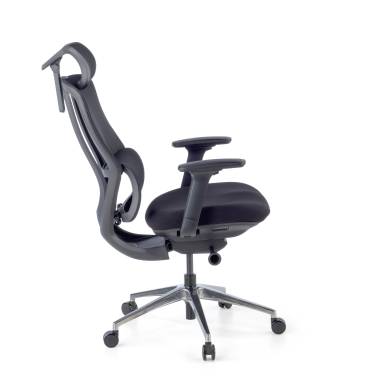 ergonomischer burostuhl schwarz aeroflow schwarze struktur netzstoff 3d verstellbare armlehnen doppelte lordosenstutze kopfstutze 7