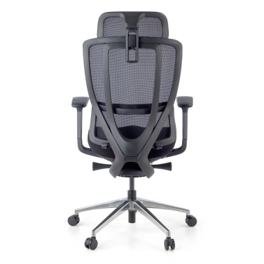 ergonomischer burostuhl schwarz aeroflow schwarze struktur netzstoff 3d verstellbare armlehnen doppelte lordosenstutze kopfstutze 12