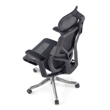 ergonomischer burostuhl schwarz aerofit schwarzes gestell netzstoff 4d verstellbare armlehnen doppelte lordosenstutze kopfstutze 13