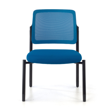 besucherstuhl blau ohne arme netzstoff ohne armlehnen 3
