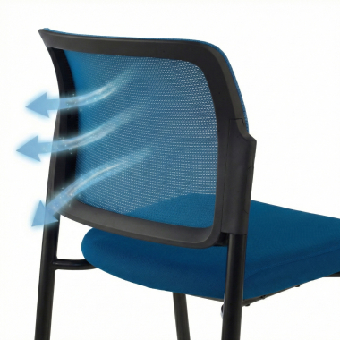 besucherstuhl blau ohne arme netzstoff ohne armlehnen 8