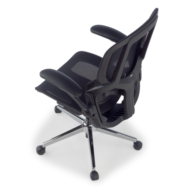 ergonomischer burostuhl schwarz erghos one ohne kopfstutze netzstoff 3d verstellbare armlehnen doppelte lordosenstutze 12