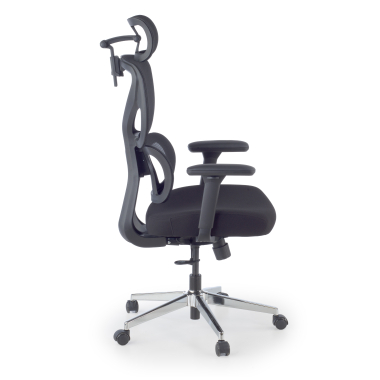 ergonomischer burostuhl schwarz erghos air stoff 3d verstellbare armlehnen lordosenstutze kopfstutze 4
