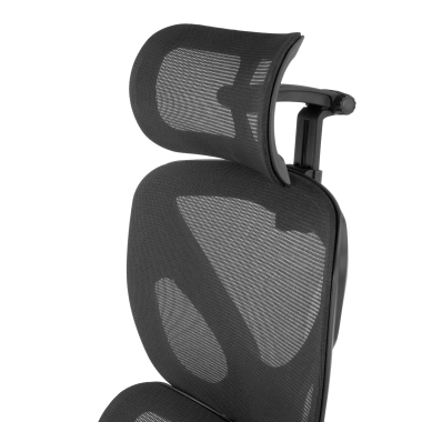 ergonomischer burostuhl schwarz erghos air stoff 3d verstellbare armlehnen lordosenstutze kopfstutze 12