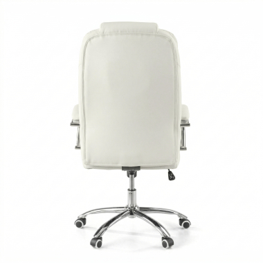 chefsessel weiss adana kunstleder gepolsterte armlehnen 8