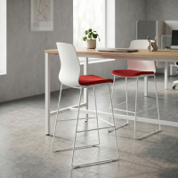 Bürohocker Swing, Elegantes Design, Metallbeine