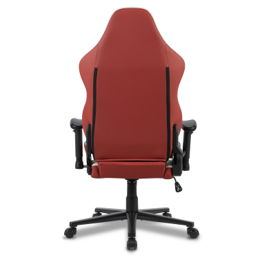 gaming stuhl weiss rot vanguard kunstleder bewegliche armlehnen kopfstutzen kissen kopfstutze 10