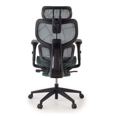 ergonomischer burostuhl grun every netzstoff 3d verstellbare armlehnen kopfstutze ausziehbare fussstutze 8