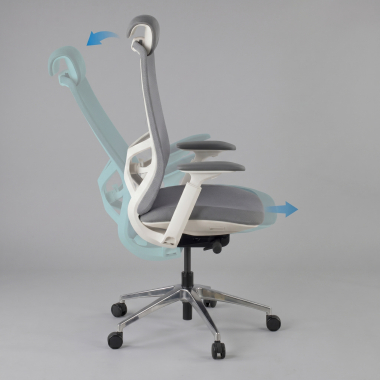 ergonomischer burostuhl grau gemini stoff 4d verstellbare armlehnen 5