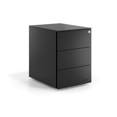 rollcontainer schwarz 3 schubladen metall 1