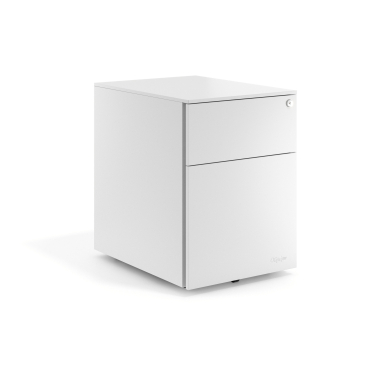 rollcontainer weiss 2 schubladen hangeregister metall 1