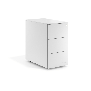 rollcontainer weiss 3 schubladen schmale ausfuhrung metall 1
