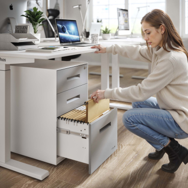 Persönlicher Stauraum, ordentlicher Arbeitsplatz