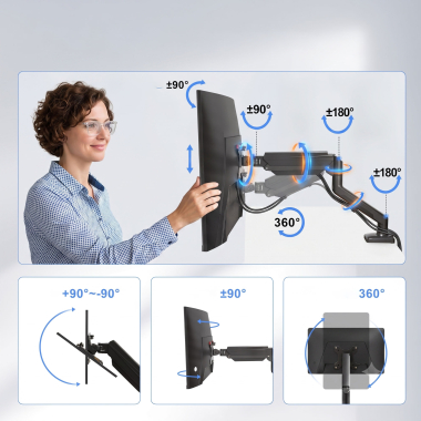 monitorstander schwarz 1 bildschirm 3