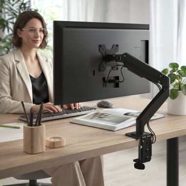 monitorstander schwarz 1 bildschirm 2