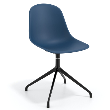 besprechungsstuhl schwarz blau pyramidenbasis kunststoff ohne armlehnen 1