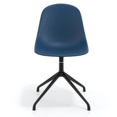 besprechungsstuhl schwarz blau pyramidenbasis kunststoff ohne armlehnen 6