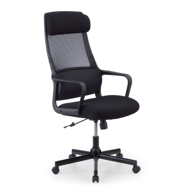 burostuhl home office schwarz venus netzstoff feste armlehnen lordosenstutze kopfstutze 1