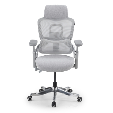 ergonomischer burostuhl weiss grau ergonomischer burostuhl zenpro aluminium netzstoff 4d verstellbare armlehnen doppelte lordosenstutze kopfstutze 3