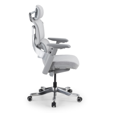 ergonomischer burostuhl weiss grau ergonomischer burostuhl zenpro aluminium netzstoff 4d verstellbare armlehnen doppelte lordosenstutze kopfstutze 4
