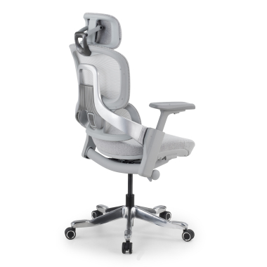 ergonomischer burostuhl weiss grau ergonomischer burostuhl zenpro aluminium netzstoff 4d verstellbare armlehnen doppelte lordosenstutze kopfstutze 15