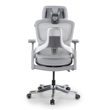 ergonomischer burostuhl weiss grau ergonomischer burostuhl zenpro aluminium netzstoff 4d verstellbare armlehnen doppelte lordosenstutze kopfstutze 16