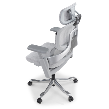 ergonomischer burostuhl weiss grau ergonomischer burostuhl zenpro aluminium netzstoff 4d verstellbare armlehnen doppelte lordosenstutze kopfstutze 17