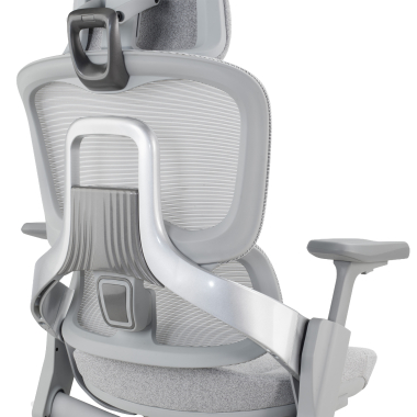 ergonomischer burostuhl weiss grau ergonomischer burostuhl zenpro aluminium netzstoff 4d verstellbare armlehnen doppelte lordosenstutze kopfstutze 6