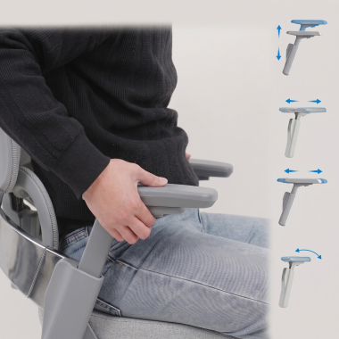 ergonomischer burostuhl weiss grau ergonomischer burostuhl zenpro aluminium netzstoff 4d verstellbare armlehnen doppelte lordosenstutze kopfstutze 10