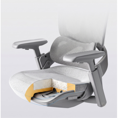 ergonomischer burostuhl weiss grau ergonomischer burostuhl zenpro aluminium netzstoff 4d verstellbare armlehnen doppelte lordosenstutze kopfstutze 19